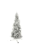 Umělý vánoční stromek jedle, metalická stříbrná, 180cm