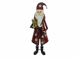 Santa, kovový, 150cm, červený