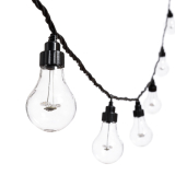 LED řetěz 10m 20xA60 LED žárovka, propojitelné 230V venkovní, teplá bílá