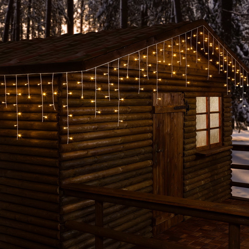 LED krápník 30,08x0,6m 720 LED, 24V, 8 programů, venkovní, teplá bílá