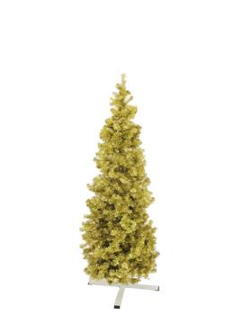 Umělý vánoční stromek jedle, metalická zlatá, 180cm
