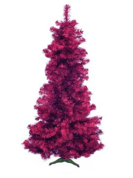 Umělý vánoční stromek jedle, metalická fialová, 210cm