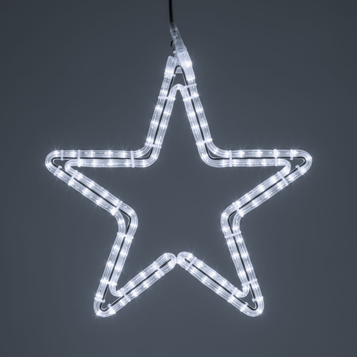 LED motiv hvězda průměr 50cm, 230V venkovní, studená bílá