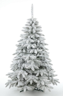 Umělý vánoční stromek smrk zasněžený, jehličí 2D, 180cm