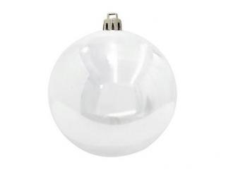 Venkovní vánoční ozdoba - vánoční koule, 30 cm, bílá (1 ks)