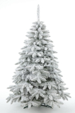 Umělý vánoční stromek smrk zasněžený, jehličí 2D, 120cm